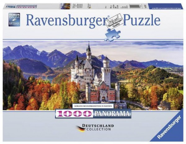 RAVENSBURGER, 15161, 4005556151615, PUZZLE EDIFICI RAVENSBURGER CASTELLO DI NEUSCHWASTEIN PANORAMA 1000 PZ