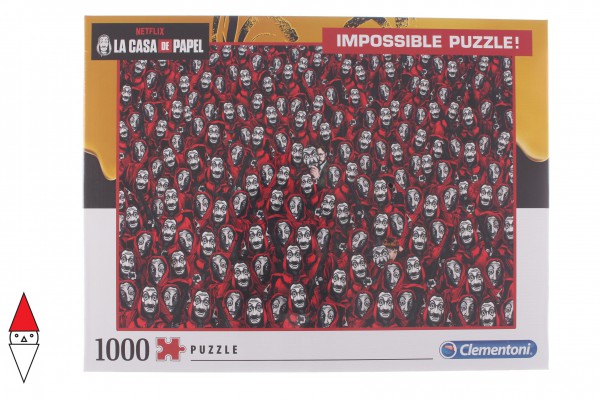 CLEMENTONI, 39527, 8005125395279, PUZZLE TEMATICO CLEMENTONI FILM IMPOSSIBILE LA CASA DI CARTA 1000 PZ