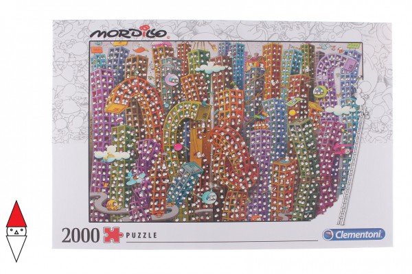 CLEMENTONI, 32565, 8005125325658, PUZZLE GRAFICA CLEMENTONI FUMETTI MORDILLO THE JUNGLE 2000 PZ