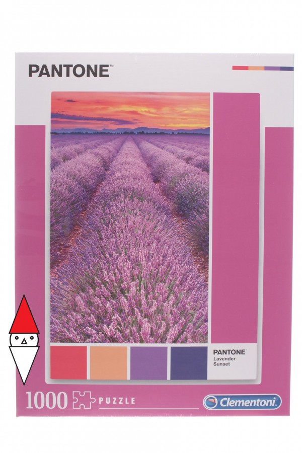 CLEMENTONI, 39493, 8005125394937, PUZZLE TEMATICO CLEMENTONI COLORI PANTONE VIOLA LAVENDER SUNSET 1000 PZ