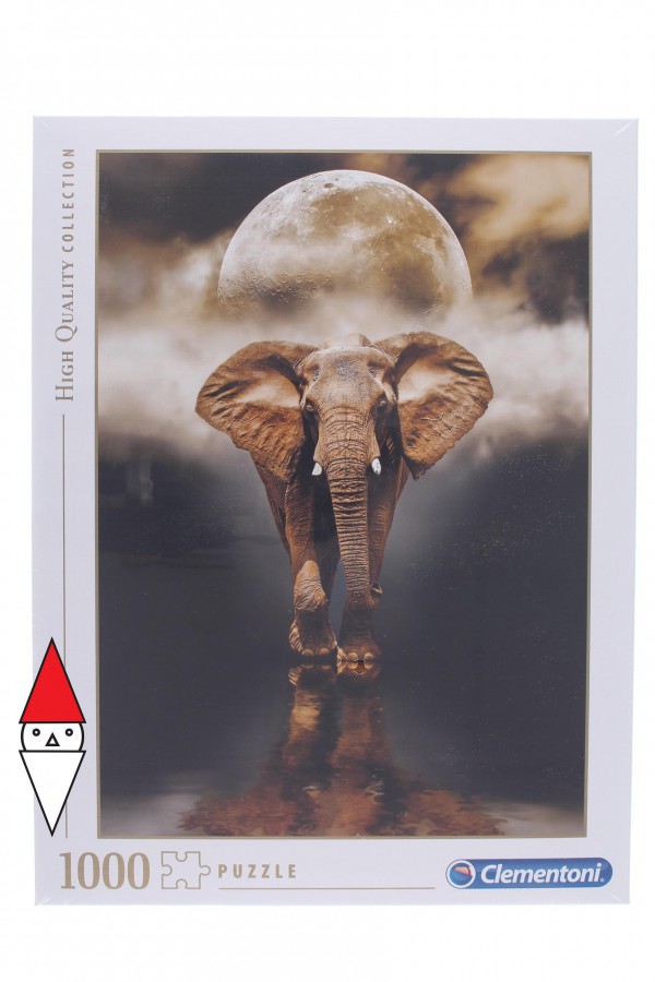 CLEMENTONI, 39416, 8005125394166, PUZZLE ANIMALI CLEMENTONI ELEFANTI THE ELEPHANT 1000 PZ