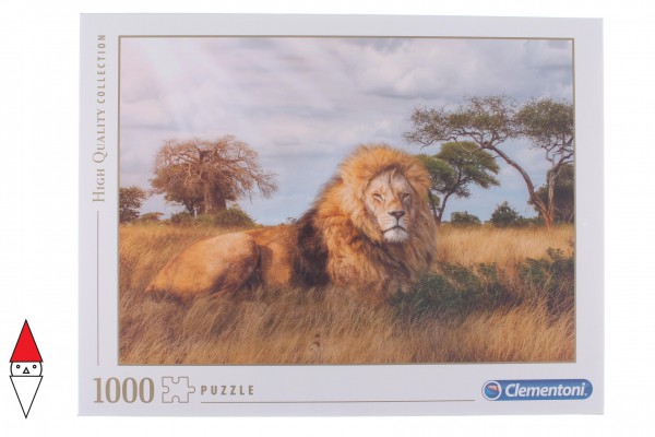 CLEMENTONI, 39479, 8005125394791, PUZZLE ANIMALI CLEMENTONI THE KING 1000 PZ