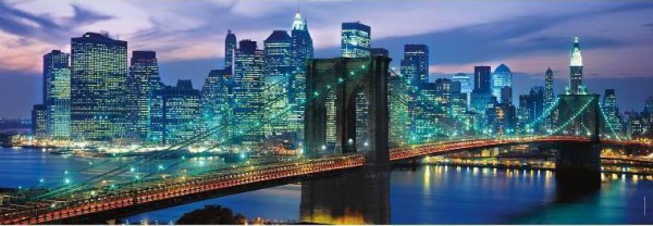 CLEMENTONI, 39434, 8005125394340, PUZZLE PAESAGGI CLEMENTONI PANORAMA BROOKLIN BRIDGE NEW YORK 1000 PZ