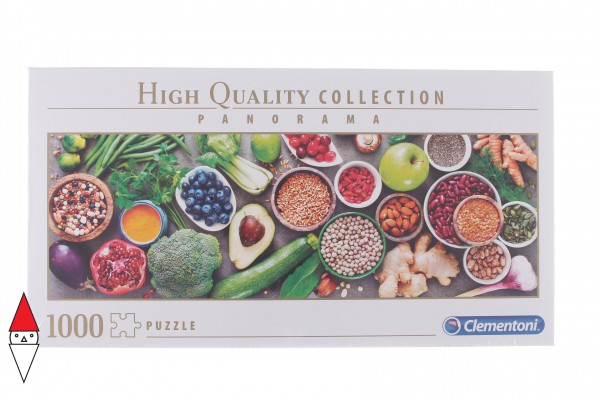 CLEMENTONI, 39518, 8005125395187, PUZZLE OGGETTI CLEMENTONI PANORAMA HEALTHY VEGGIE 1000 PZ