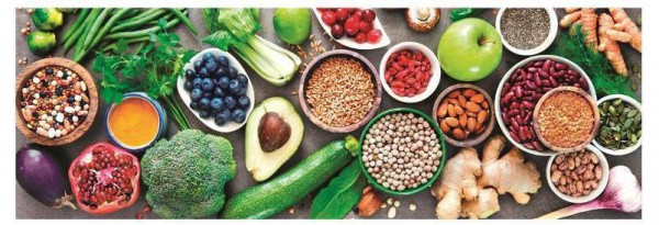 CLEMENTONI, 39518, 8005125395187, PUZZLE OGGETTI CLEMENTONI PANORAMA HEALTHY VEGGIE 1000 PZ