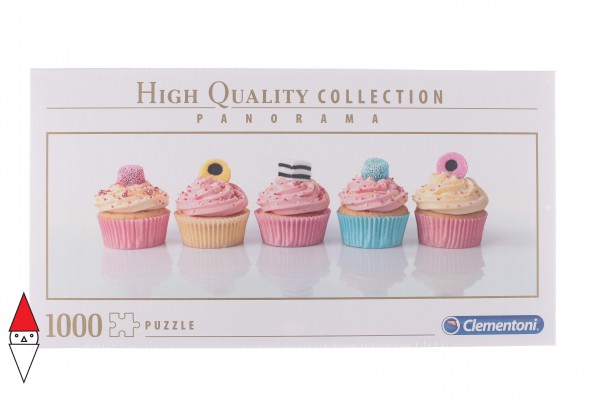 CLEMENTONI, 39425, 8005125394258, PUZZLE OGGETTI CLEMENTONI PANORAMA LIQUORICE CUPCAKES 1000 PZ