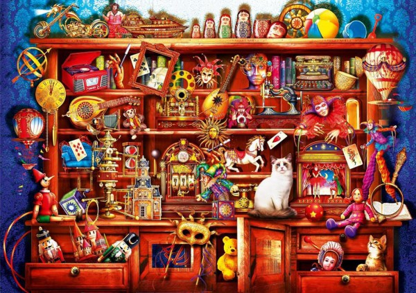BLUEBIRD, 70308-P, 3663384703089, PUZZLE TEMATICO BLUEBIRD LIBRERIA IL VECCHIO NEGOZIO DI GIOCATTOLI 1000 PZ