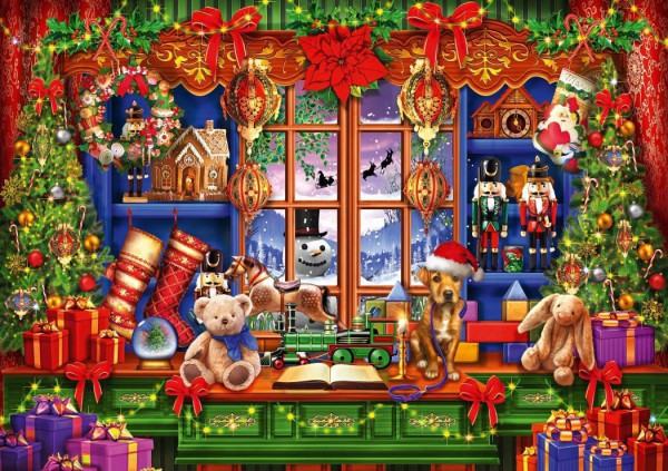 BLUEBIRD, 70311-P, 3663384703119, PUZZLE TEMATICO BLUEBIRD NATALE YE OLD CHRISTMAS SHOPPE 1000 PZ