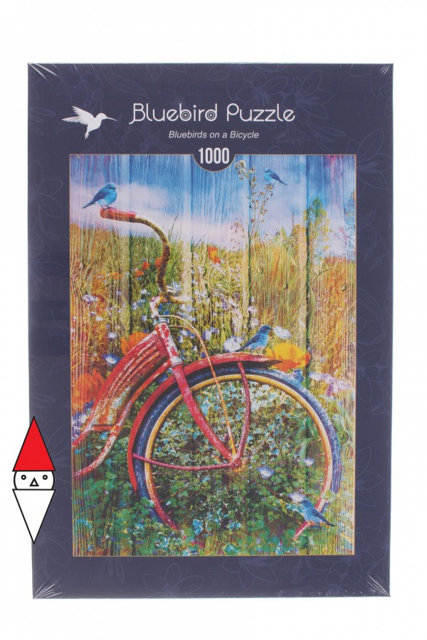 BLUEBIRD, 70300-P, 3663384703003, PUZZLE TEMATICO BLUEBIRD BICICLETTE BLUEBIRDS ON A BICYCLE 1000 PZ