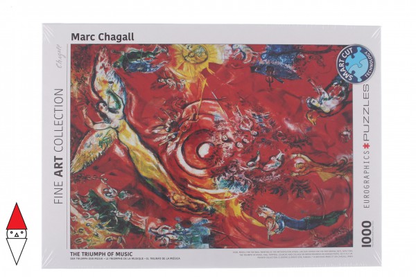 EUROGRAPHICS, 6000-5418, 628136654180, PUZZLE ARTE EUROGRAPHICS MARC CHAGALL IL TRIONFO DELLA MUSICA 1000 PZ