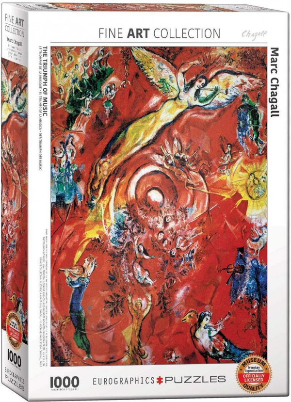 EUROGRAPHICS, 6000-5418, 628136654180, PUZZLE ARTE EUROGRAPHICS MARC CHAGALL IL TRIONFO DELLA MUSICA 1000 PZ