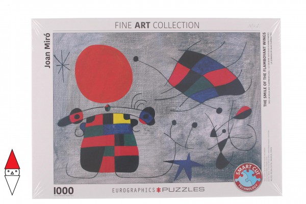 EUROGRAPHICS, 6000-0856, 628136608565, PUZZLE ARTE EUROGRAPHICS JOAN MIRO IL SORRISO CON LE ALI FIAMMEGGIANTI 1000 PZ