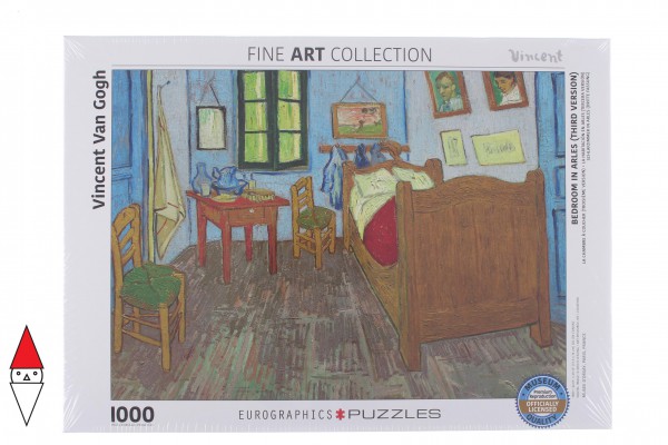 EUROGRAPHICS, 6000-0838, 628136608381, PUZZLE ARTE EUROGRAPHICS VINCENT VAN GOGH - LA CAMERA DI ARLES 1000 PZ