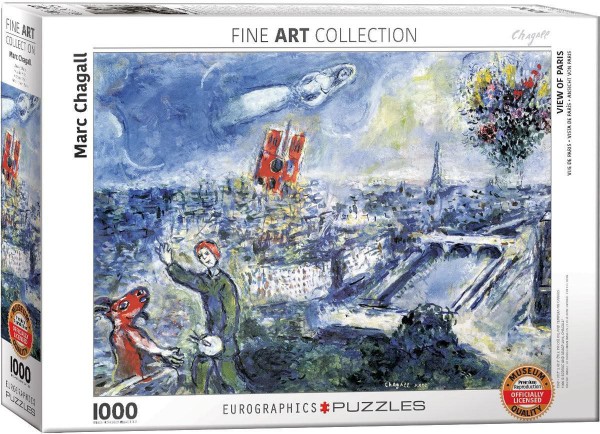 EUROGRAPHICS, 6000-0850, 628136608503, PUZZLE ARTE EUROGRAPHICS CHAGALL MARC - IL BOUQUET DI PARIGI 1000 PZ