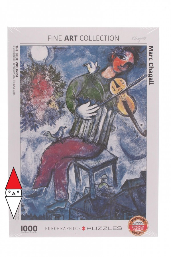 EUROGRAPHICS, 6000-0852, 628136608527, PUZZLE ARTE EUROGRAPHICS MARC CHAGALL - IL VIOLINISTA BLU 1000 PZ