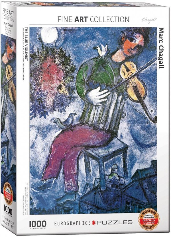 EUROGRAPHICS, 6000-0852, 628136608527, PUZZLE ARTE EUROGRAPHICS MARC CHAGALL - IL VIOLINISTA BLU 1000 PZ