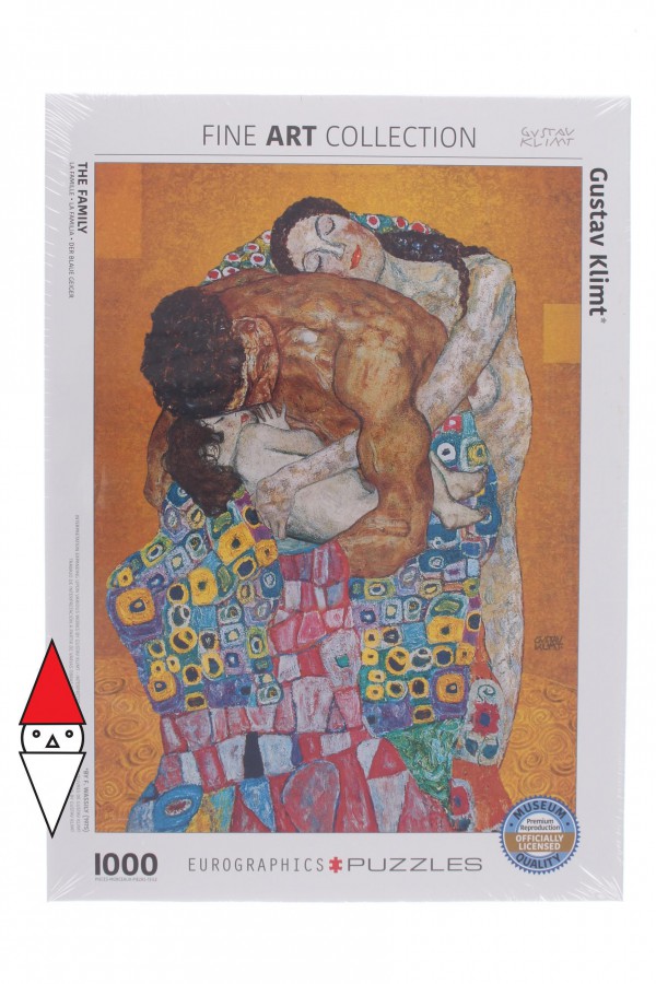 EUROGRAPHICS, 6000-5477, 628136654777, PUZZLE ARTE EUROGRAPHICS GUSTAV KLIMT - LA FAMIGLIA 1000 PZ