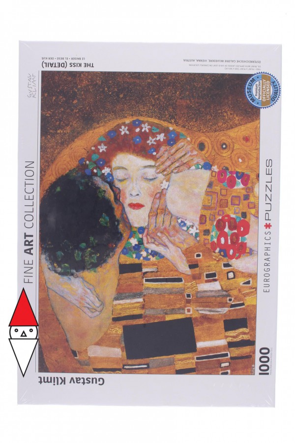 EUROGRAPHICS, 6000-0142, 628136601429, PUZZLE ARTE EUROGRAPHICS GUSTAV KLIMT IL BACIO (DETTAGLIO) 1000 PZ