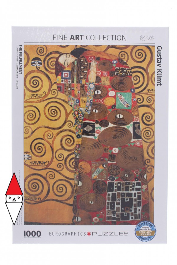 EUROGRAPHICS, 6000-9961, 628136699617, PUZZLE ARTE EUROGRAPHICS PITTURA 1900 GUSTAV KLIMT L ACCOMPLISSEMENT 1000 PZ