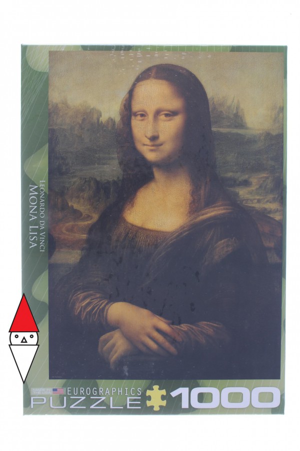 EUROGRAPHICS, 6000-1203, 628136612036, PUZZLE ARTE EUROGRAPHICS LEONARDO DA VINCI MONA LISA LA GIOCONDA 1000 PZ