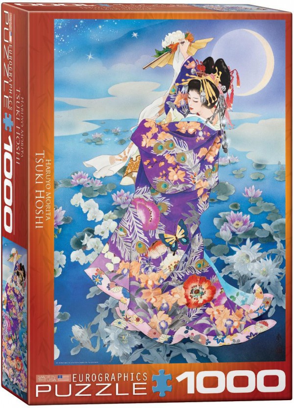 EUROGRAPHICS, 6000-0563, 628136605632, PUZZLE ARTE EUROGRAPHICS HARUYO MORITA - TSUKI HOSHI 1000 PZ