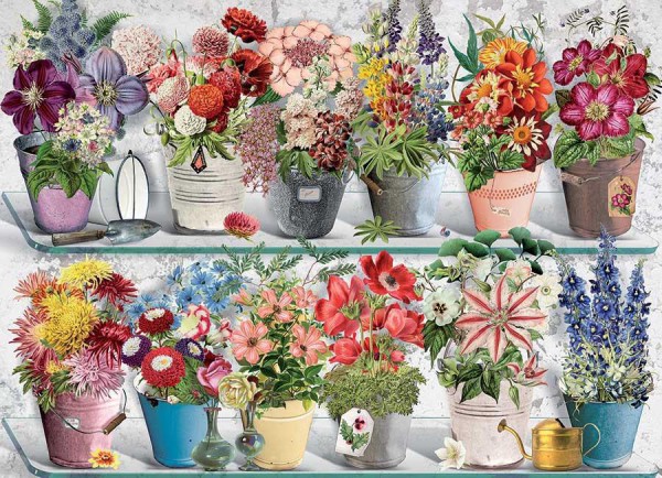 COBBLE HILL, 80258, 625012802581, PUZZLE OGGETTI COBBLE HILL FIORI E GIARDINI BOUQUETS 1000 PZ