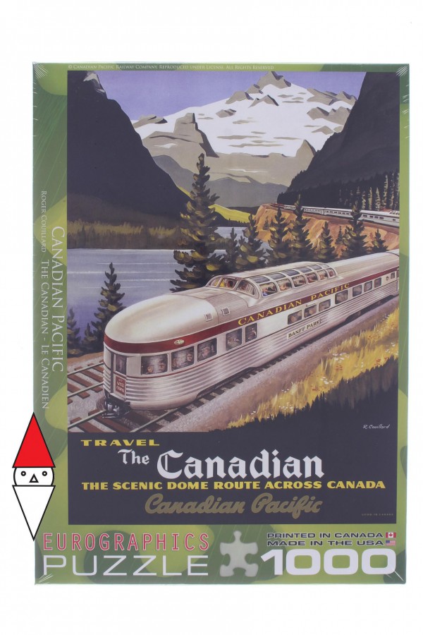 EUROGRAPHICS, 6000-0322, 628136603225, PUZZLE MEZZI DI TRASPORTO EUROGRAPHICS TRENI CANADIAN PACIFIC RAIL 1000 PZ