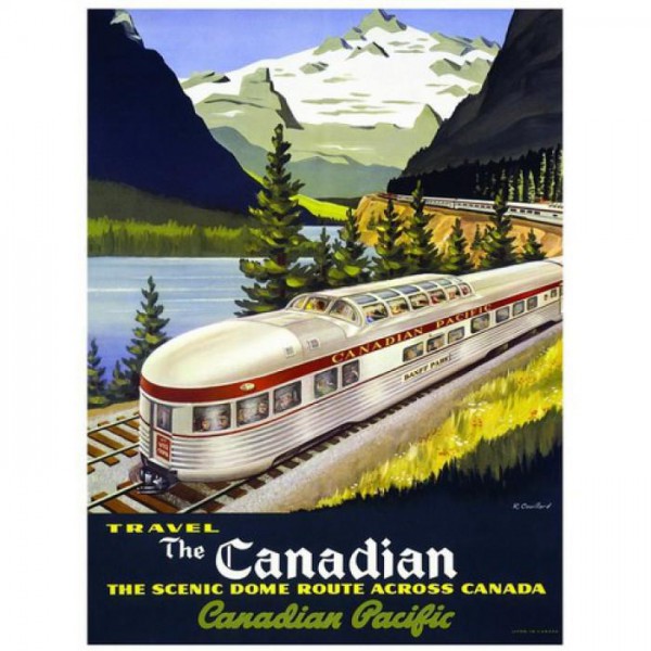 EUROGRAPHICS, 6000-0322, 628136603225, PUZZLE MEZZI DI TRASPORTO EUROGRAPHICS TRENI CANADIAN PACIFIC RAIL 1000 PZ