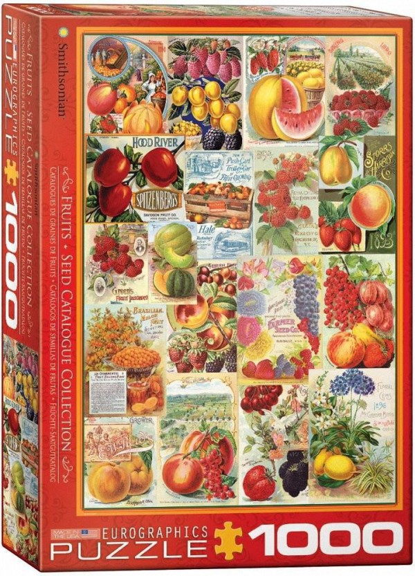 EUROGRAPHICS, 6000-0818, 628136608183, PUZZLE TEMATICO EUROGRAPHICS CATALOGO DELLE SEMENTI DEI FRUTTI 1000 PZ