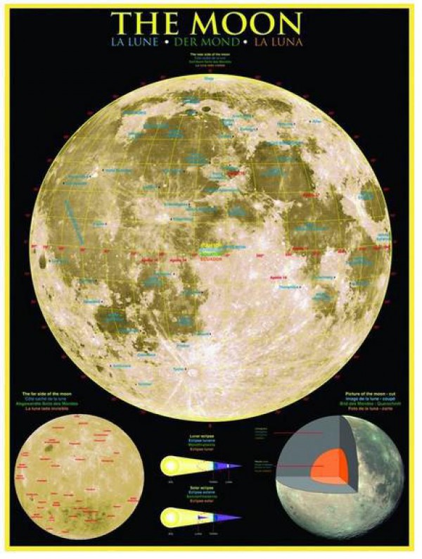EUROGRAPHICS, 6000-1007, 628136610070, PUZZLE TEMATICO EUROGRAPHICS LA LUNA 1000 PZ