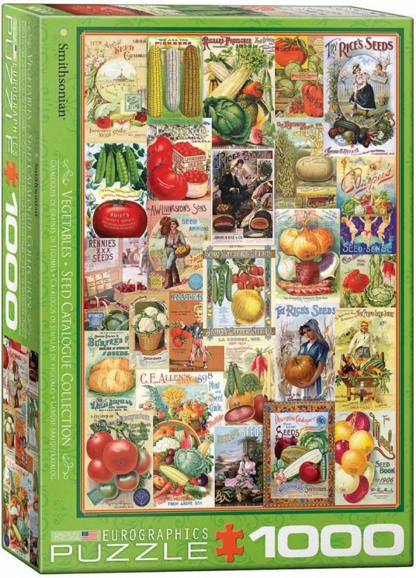 EUROGRAPHICS, 6000-0817, 628136608176, PUZZLE TEMATICO EUROGRAPHICS CATALOGO DELLE SEMENTI DEI LEGUMI 1000 PZ