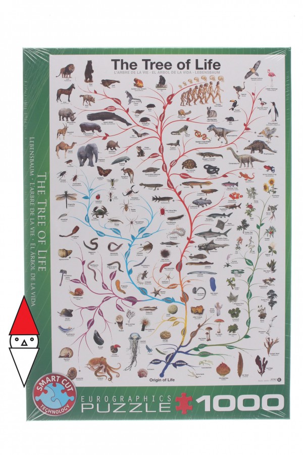 EUROGRAPHICS, 6000-0282, 628136602822, PUZZLE TEMATICO EUROGRAPHICS L EVOLUZIONE L ALBERO DELLA VITA 1000 PZ