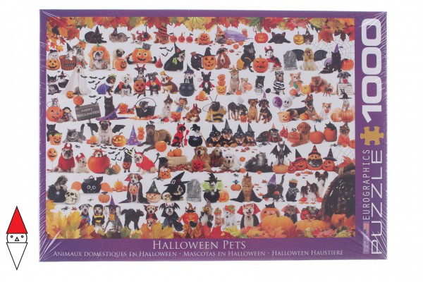 EUROGRAPHICS, 6000-5416, 628136654166, PUZZLE ANIMALI EUROGRAPHICS CANI CUCCIOLI DI HALLOWEEN 1000 PZ