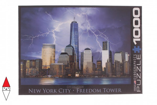 EUROGRAPHICS, 6000-0731, 628136607315, PUZZLE PAESAGGI EUROGRAPHICS CITTA NEW YORK CITY WORLD TRADE CENTER 1000 PZ