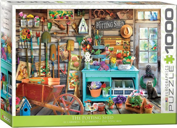 EUROGRAPHICS, 6000-5346, 628136653466, PUZZLE TEMATICO EUROGRAPHICS THE POTTING SHED 1000 PZ