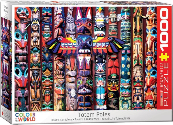 EUROGRAPHICS, 6000-5349, 628136653497, PUZZLE OGGETTI EUROGRAPHICS TOTEM POLES 1000 PZ