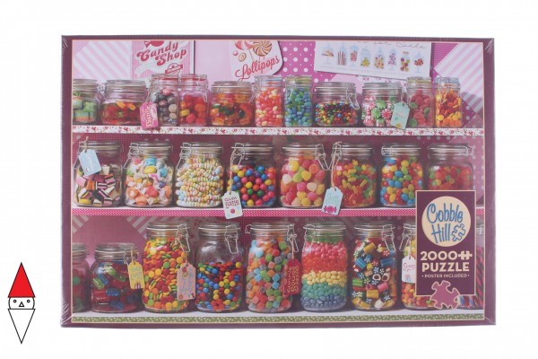 COBBLE HILL, 89008, 625012890083, PUZZLE OGGETTI COBBLE HILL CARAMELLE CANDY STORE 2000 PZ