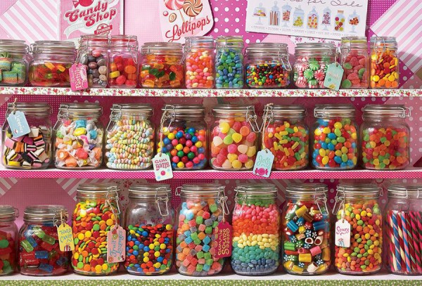 COBBLE HILL, 89008, 625012890083, PUZZLE OGGETTI COBBLE HILL CARAMELLE CANDY STORE 2000 PZ