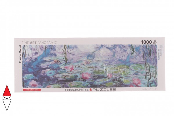 EUROGRAPHICS, 6010-4366, 628136143660, PUZZLE ARTE EUROGRAPHICS PANORAMA CLAUDE MONET - LES NYMPHEAS 1000 PZ
