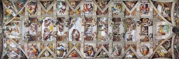 EUROGRAPHICS, 6010-0960, 628136609609, EUROGRAPHICS PANORAMA SOFFITTO DELLA CAPPELLA SISTINA MICHELANGELO 1000 PZ