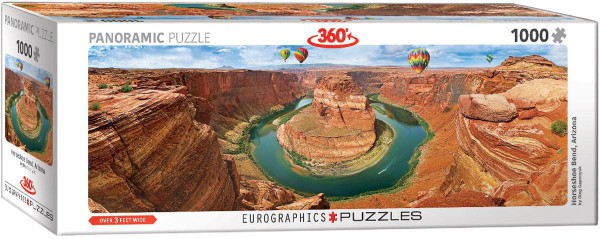 EUROGRAPHICS, 6010-5371, 628136653718, EUROGRAPHICS PANORAMA HORSESHOE BEND ARIZONA 1000 PZ