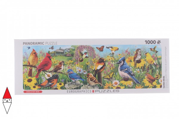 EUROGRAPHICS, 6010-5338, 628136653381, EUROGRAPHICS PANORAMA UCCELLI DEL GIARDINO 1000 PZ