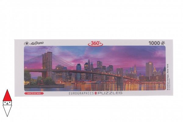EUROGRAPHICS, 6010-5301, 628136653015, EUROGRAPHICS PANORAMA BROOKLYN BRIDGE, NEW YORK 1000 PZ