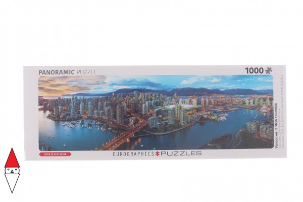EUROGRAPHICS, 6010-0740, 628136607407, EUROGRAPHICS PANORAMA VANCOUVER BRITISH COLUMBIA 1000 PZ