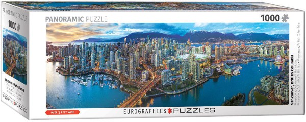 EUROGRAPHICS, 6010-0740, 628136607407, EUROGRAPHICS PANORAMA VANCOUVER BRITISH COLUMBIA 1000 PZ