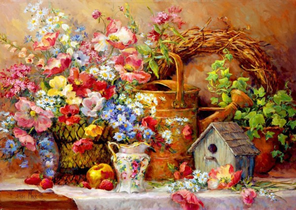 BLUEBIRD, 70218, 3663384702181, PUZZLE TEMATICO BLUEBIRD GIARDINI GARDEN MEDLEY 2000 PZ