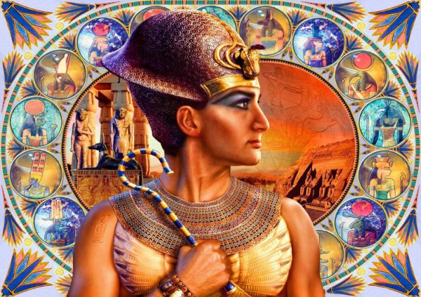BLUEBIRD, 70176, 3663384701764, PUZZLE TEMATICO BLUEBIRD ANTICO EGITTO RAMESSES II 1000 PZ