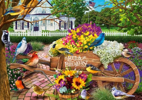 BLUEBIRD, 70226-P, 3663384702266, PUZZLE ANIMALI BLUEBIRD UCCELLI BED AND BREAKFAST 1000 PZ