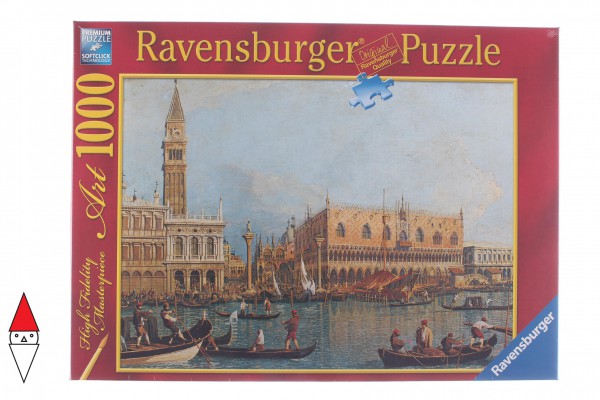 RAVENSBURGER, 15402, 4005556154029, PUZZLE ARTE RAVENSBURGER PITTURA 1700 CANALETTO PALAZZO DUCALE 1000 PZ