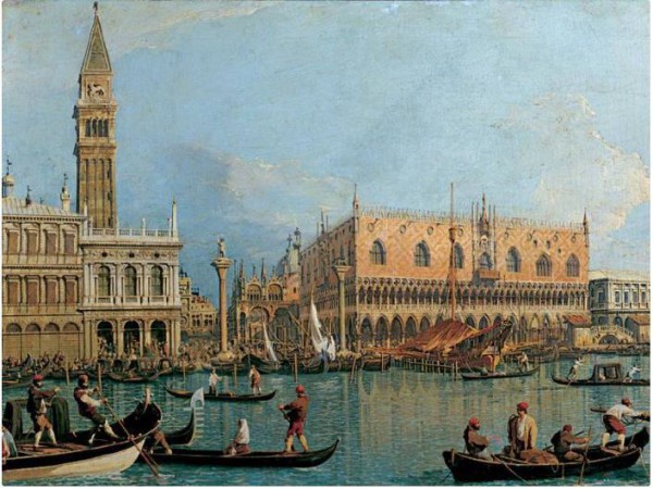 RAVENSBURGER, 15402, 4005556154029, PUZZLE ARTE RAVENSBURGER PITTURA 1700 CANALETTO PALAZZO DUCALE 1000 PZ